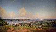 Jasper Francis Cropsey The Narrows from Staten Island Spain oil painting artist